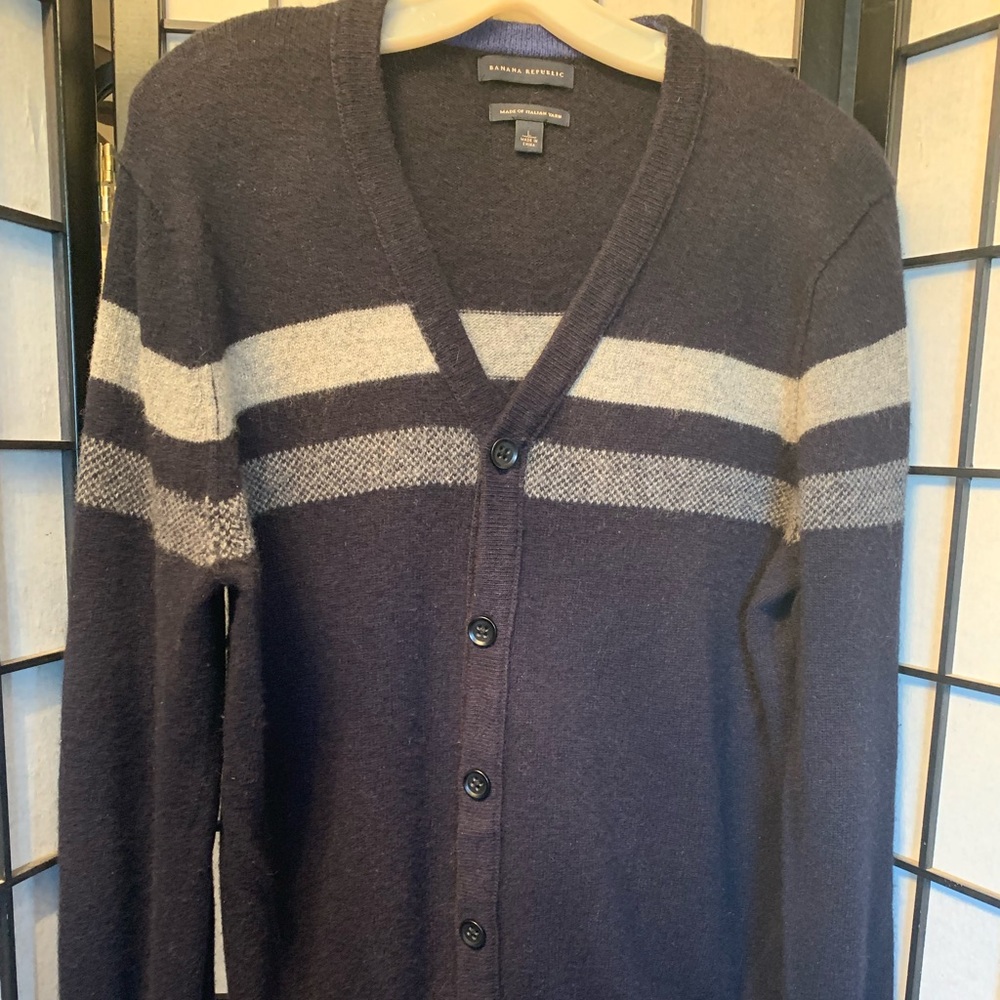 EUC Banana Republic Heritage Preppy - Wool Cardigan - Italian Yarn